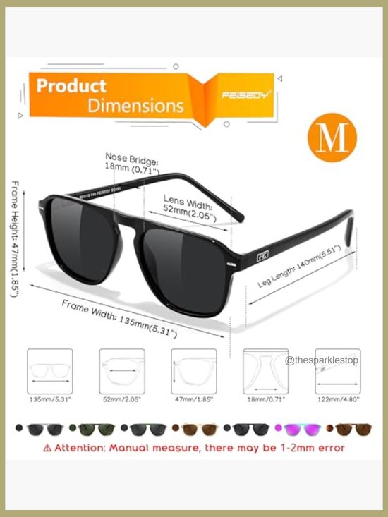 Polarized Aviator Sunglasses Acetate Frame UV400 Protection main image 5
